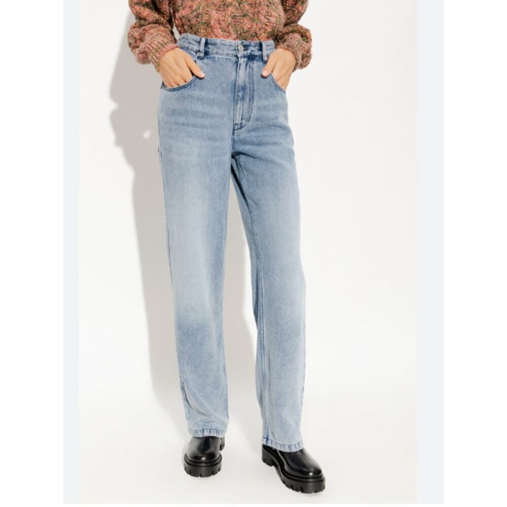 Isabel Marant Paryama Cargo Loose Fit Jeans Sz 2